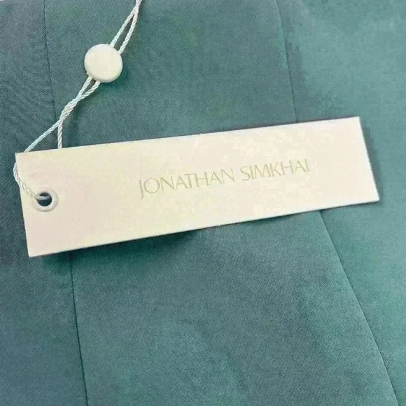 Jonathan Simkhai Chase Straight High-Rise Celeste Blue Pants Size Xtra-Small - Picture 8 of 11